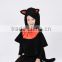 Halloween Party Cartoon animal costume for children black Toddler Baby Cat Costume