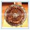 Royal Golden Handmade Craft Colorful Mosaic Glass Decorative Plate