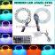 5050 smd 80mm DC12V Black PCB full circle angel eyes for honda fit