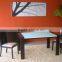 Modern table set dining table and sideboard