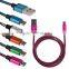 Braided Nylon Woven Android USB cable For samsung data cable