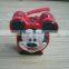 Mickey Mouse shaped portable metal coin bank with handle