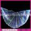 Amazing raionbow color optic fiber luminous indian wedding shawls