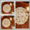 gold PVC Lace doilies