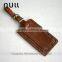 Unisex exquisite vintage genuine leather luggage tag
