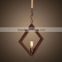 Newly design attractive baccarat style design hemp rope kitchen chandelier droplight