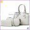 2015 New women leather handbags for women fashion designer white bucket vintage Shoulder bags women handbag set