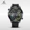 WEIDE 2016 Stainless Steel Back Water Resistant Watches Best Seller Model With Compass Soft Silicone Strap  Express Watch
