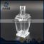 Unique 100ml clear glass perfume bottle with silver cap