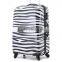 Cheap Zebra-Stripe 2 Side Full Printing Carry On ABS Trolley Suitcase In 20-inch Size