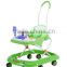 2015 baby walker with big wheels music box can put the plush handle and europe canopy