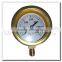 High quality bottom connection brass steam gauge with bayonet bezel