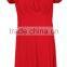 V neck Maternity dress half sleeves and pleated bust