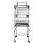 Large 20-Inches Open Play Top Parrot Bird Cage with Stand Wheel