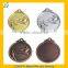 Tae kwon do medals with gold plating
