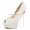 2015 Free Shipping Hot Selling Lady's Sexy High Pumps Wedding Glitter Shoes high Heels Peep Toe free shipping