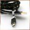 Aluminum Shell 5 Pin Micro Data Cable Nylon Braided USB Cord 1.5M