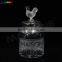 Transparent Glass Jar With Glass Lid With Cock Handle