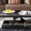 2016 Living room latest design manufacturer cheap steel glass coffee table