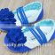 hot sale lovely fabric toddler baby moccasin shoes with flower