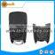 plastic 2 button flip remote key blank with black color uncut left blade without logo for opel vectra zafira