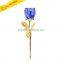 Unique Gold Leaves Royal Blue Rose Romantic Crystal Wedding Door Gifts