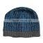 customized plain color no cuff polar fleece and acrylic man winter cap