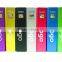 metallic square power bank from 2200mah-2600mah