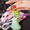 6 Colors Acrylic Candy Color Stars Riveting Trendy Women's Tassel Key Chain Sweet Phone Case Bags Keyring Jewelry Pendants