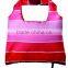 Top selling 210D polyester with sublimation printing folding shopping bags for sale