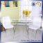 Glass Dining Table With Chromed Legs Dining Room Furniture