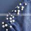 2015 Latest Design Beaded Denim Veil Lady Fashion Dress
