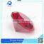 diamond cut round shape lab created ruby gemstone bead for jewelry