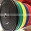 colorful rubber bumper plate
