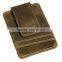 Boshiho crazy horse leather wallet to clips