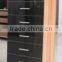 2016 space saving furniture SX090 high gloss walnut color big chest of drawer