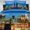 hot sales 100% polyester 3D digital reactive printed bedding set