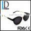 Customized high quality round Acetate Mixed Metal Polarized mirror sunglasses for men
