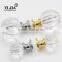 30mm Brass Chrome Finish Pumpkin Style Clear Drawer Crystal Pulls