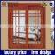 Novel Design Soundproof Tempered Glass Sliding Wood Glass Door