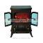 HomCom 17" 1500W Free Standing Electric Fireplace w/Timer and Remote - Black
