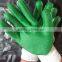 rubber gloves green blue red rubber coated gloves for contruction