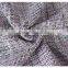 New wool/polyester tweed herringbone wool viscose blend fabric