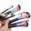 2017 Hot !!! 7pcs Gradient rainbow color Pro Makeup Brushes OEM Cosmetic makeup brush set