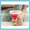 Perfect Kitchen Helper Silicone Rubber Folding Funnel For Liquid Transfer,Plastic Hopper Funnel ,Silicone Kitchen Funnel