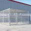 10'X10' heavy duty welded steel tubing dog kennel fence with roof shelter and large run