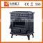 Indoor freestanding cast iron fireplace/wood burning stove with warm temperature DHF243BI