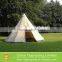 5m Canvas Camping Teepee Tent Waterproof Family Glamping Tent