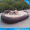 Outdoor furniture oval sofa sunbed big sofa sunbed CF833L