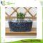 Cheap Shabby Indoor Oval Shape Balcony Flower Pots for Succulent Plants